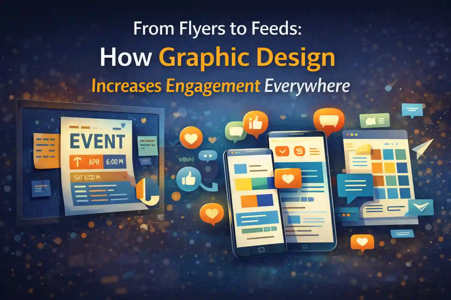 From Flyers to Feeds How Graphic Design Increases Engagement Everywhere
